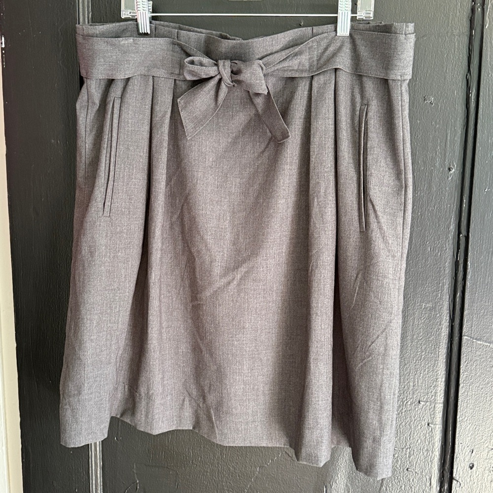 DownEast Gray A-Line Skirt